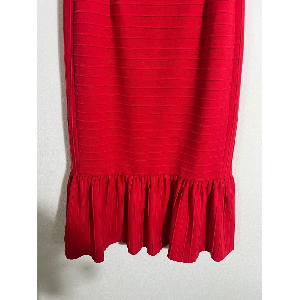 HUTCH x ANTHROPOLOGIE Square Neck Drop Waist Slim Midi Dress - Picture 5 of 9